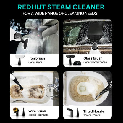 Redhut [2026] Handheld Pressurized Multifunctional Steam Cleaner