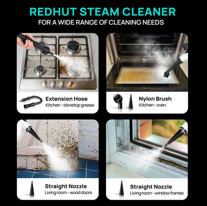 Redhut [2026] Handheld Pressurized Multifunctional Steam Cleaner
