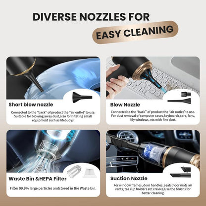 Powerful handheld cordless vacuum cleaner